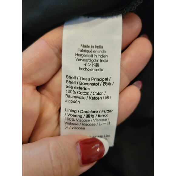 NWT J. Crew Handkerchief Midi Dress Black XS - Picture 9 of 9